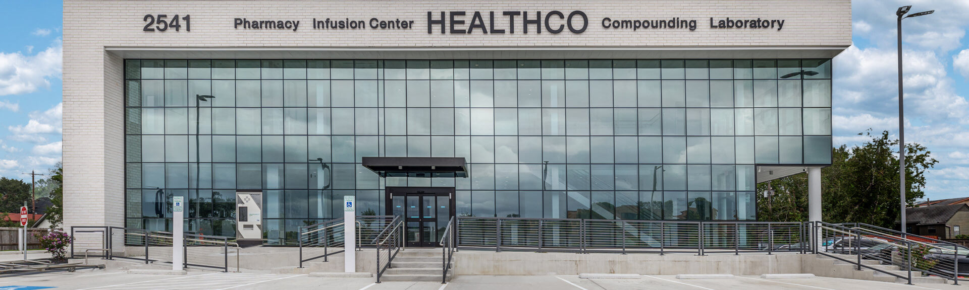 The HealthCo Pharmacy storefront in Houston